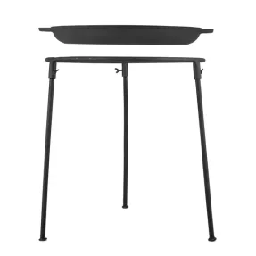 Cazan din fonta cu trepied si capac tigaie 11 jpg