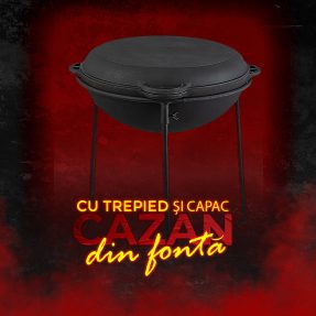 cazan din fonta capac trepied