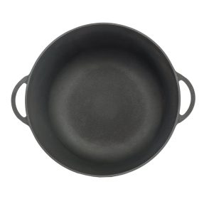 Ceaun din fonta 8l emailat Frosted Black 4