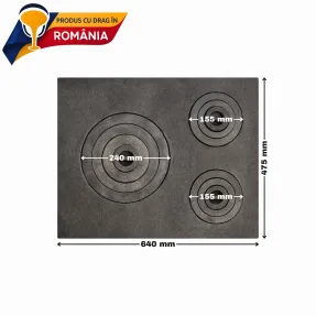 plita mare 3 ochiuri 640 x 475 mm 806647