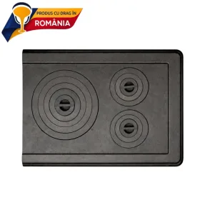 PLITĂ MARE 3 OCHIURI PLUS + RAMĂ 720 x 635 mm