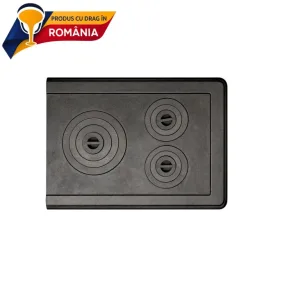 PLITĂ MARE 3 OCHIURI + RAMĂ 720 x 635 mm