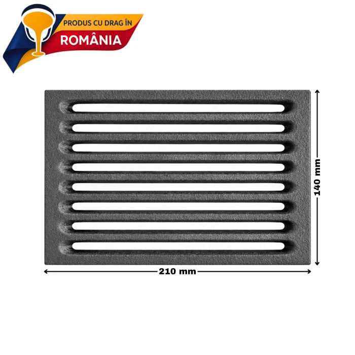 GRĂTAR DIN FONTĂ 210 x 140 x 15 mm 5 GRĂTAR DIN FONTĂ 210 x 140 x 15 mm - imagine 4