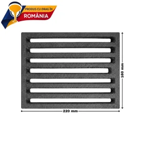 gratar din fonta 220 x 160 x 15 mm 042240