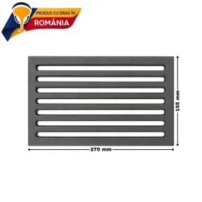gratar din fonta eurometal 270 x 155 mm 127254