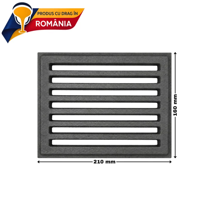 GRĂTAR DIN FONTĂ 210 x 160 x 10 mm 6 GRĂTAR DIN FONTĂ 210 x 160 x 10 mm - imagine 4