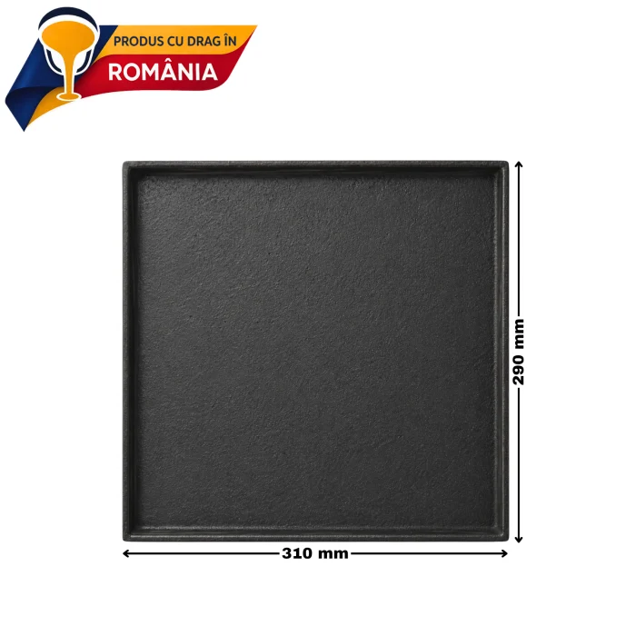 PLITĂ DIN FONTĂ NETEDĂ CU BORDURĂ 310 x 290 mm 6 PLITĂ DIN FONTĂ NETEDĂ CU BORDURĂ 310 x 290 mm - imagine 4