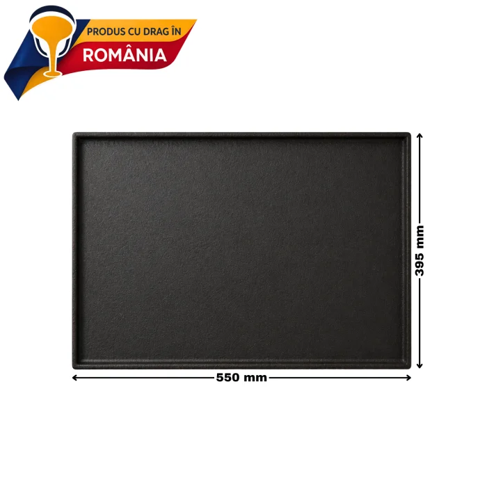PLITĂ DIN FONTĂ NETEDĂ CU BORDURĂ 550 x 395 mm 6 PLITĂ DIN FONTĂ NETEDĂ CU BORDURĂ 550 x 395 mm - imagine 4
