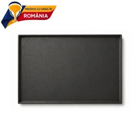 PLITĂ DIN FONTĂ NETEDĂ CU BORDURĂ 650 x 440 mm