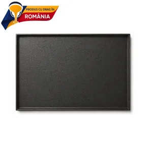 PLITĂ DIN FONTĂ NETEDĂ CU BORDURĂ 690 x 470 mm
