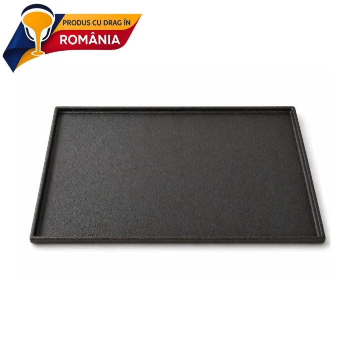 PLITĂ DIN FONTĂ NETEDĂ CU BORDURĂ 690 x 470 mm 4 PLITĂ DIN FONTĂ NETEDĂ CU BORDURĂ 690 x 470 mm - imagine 2