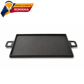 plita din fonta neteda cu bordura si doua manere 410 x 310 mm 692519