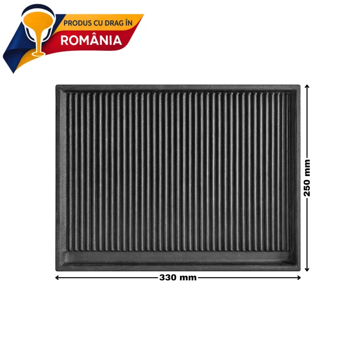 PLITĂ DIN FONTĂ STRIATĂ 330 x 250 mm 5 PLITĂ DIN FONTĂ STRIATĂ 330 x 250 mm - imagine 4