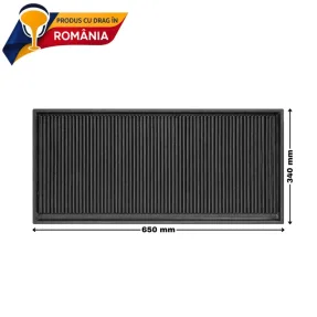 plita din fonta striata 650 x 340 mm 632707