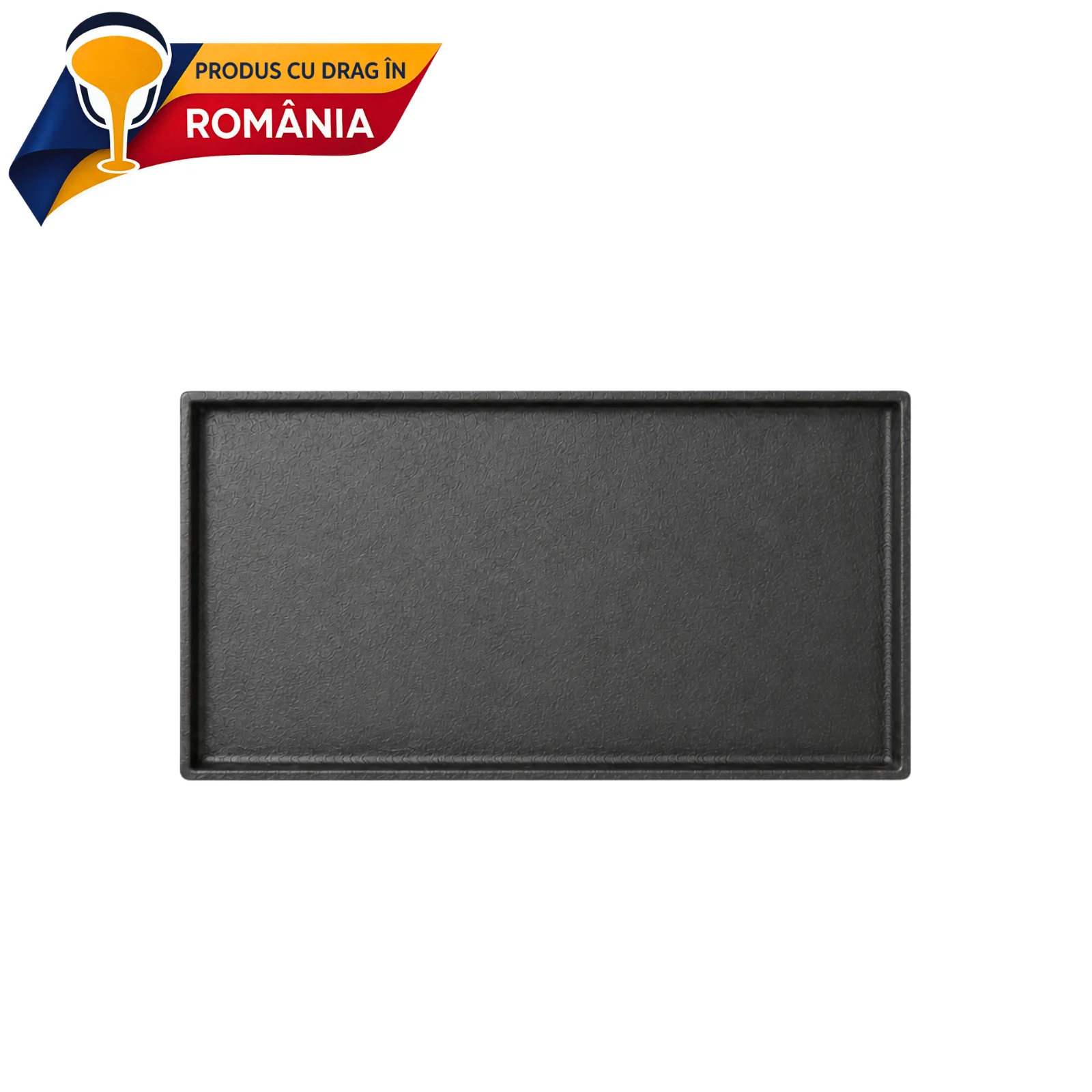 Plită din fontă netedă cu bordură 410 x 240 mm 3 Plită din fontă netedă cu bordură 410 x 240 mm - imagine 2