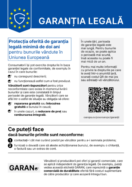 Legal guarantee notice RO